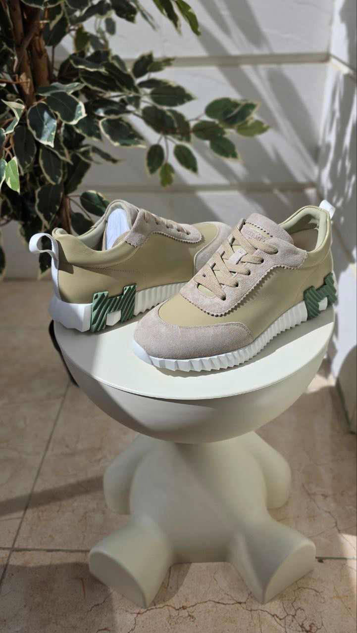 Hermes Beige Casual Sneakers