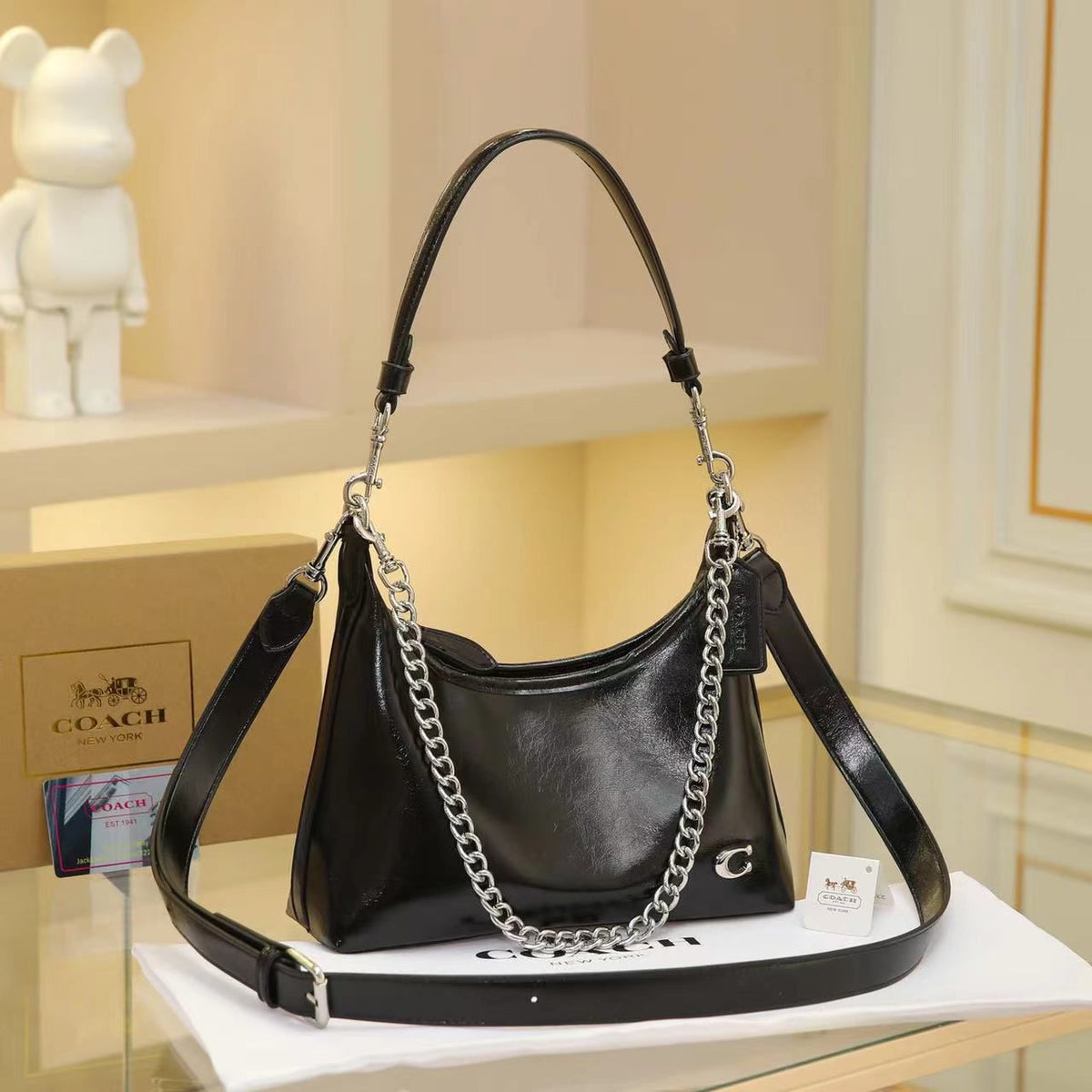 Coach Mira Shoulder Bag (Black)