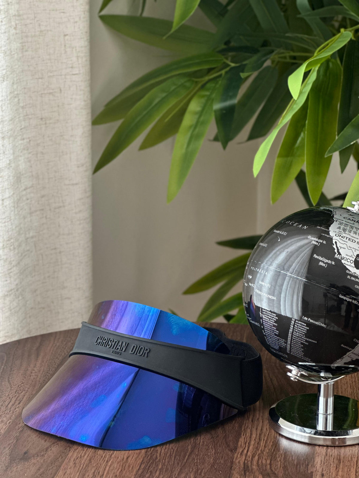 DiorClub V1U Visor (Black & Blue/Purple Mirror)
