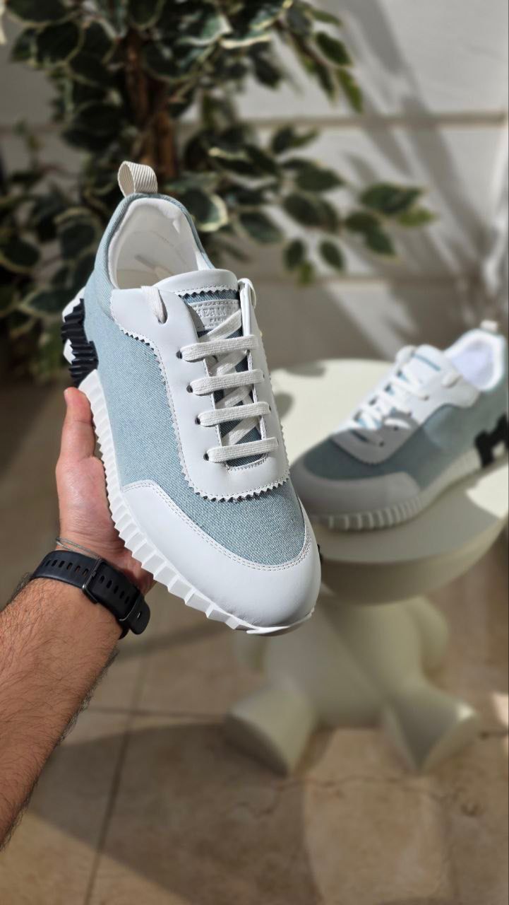 Hermes Light Blue Casual Sneakers
