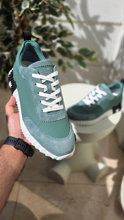 Hermes Green Casual Sneakers