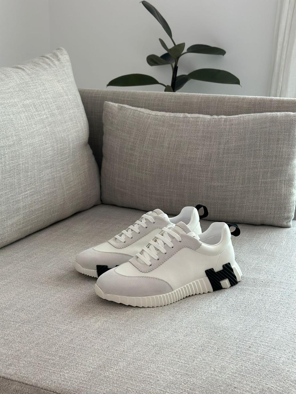 Hermès “H-Strata” Leather Sneakers