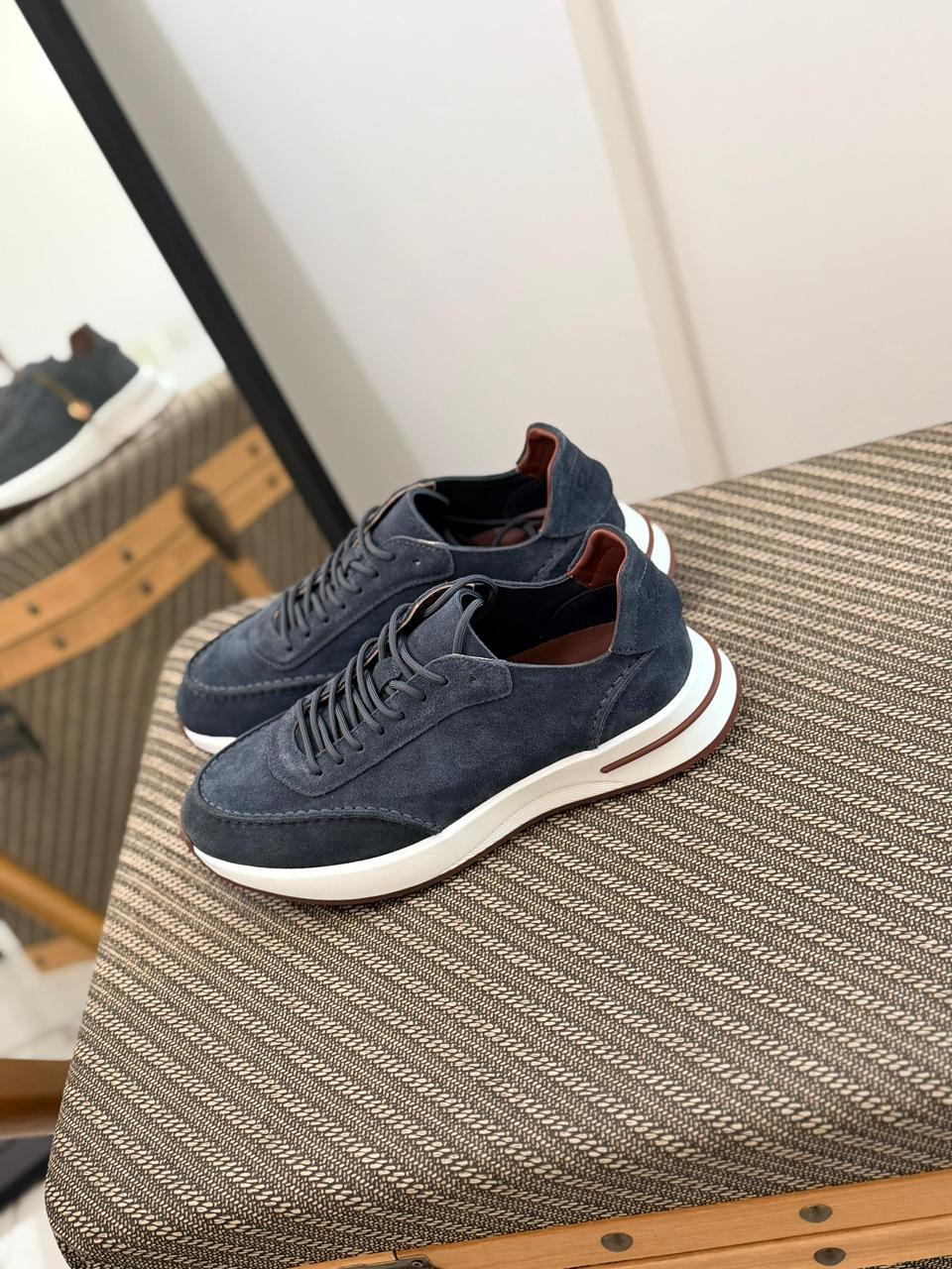 Loro piana Suede Classic Low-Top Sneakers