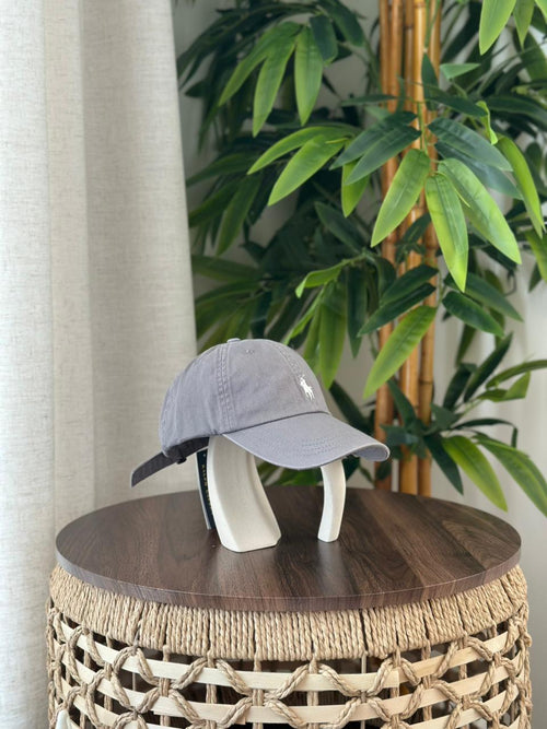 Polo Ralph Lauren Cotton Chino Ball Cap (Light Slate Grey / White Pony)