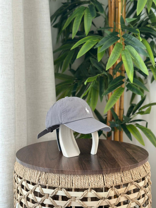 Polo Ralph Lauren Cotton Chino Ball Cap (Light Slate Grey / White Pony)