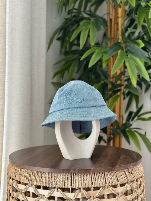 Miu Miu Denim Bucket Hat (Light Blue)