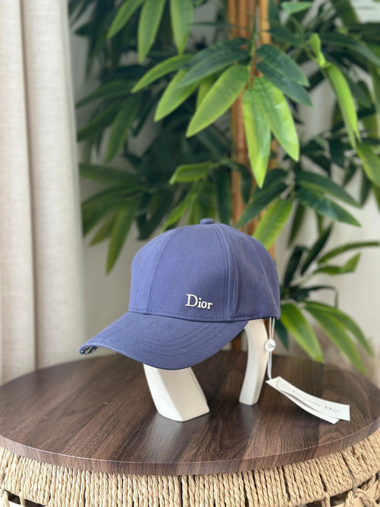 Christian Dior DiorOblique Underbrim Baseball Cap (Slate Blue / Navy)