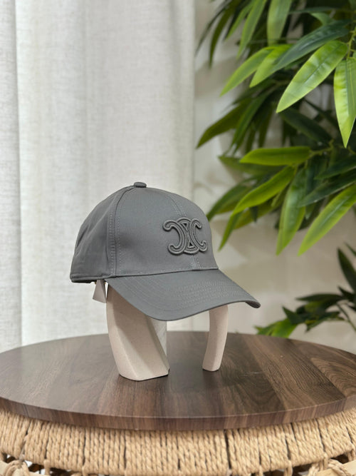 Celine Triomphe Baseball Cap (Grey)