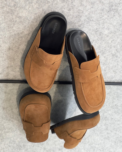 Hermès Fuze Mule (Tabac / Tan)