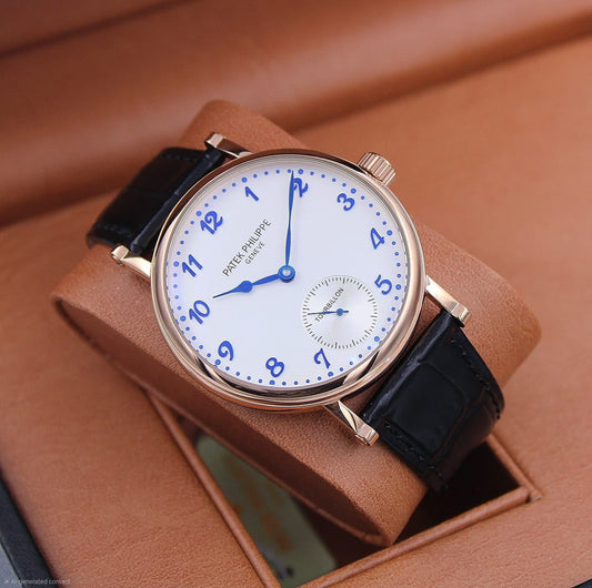 Patek Philippe Calatrava Small Seconds (Rose Gold / White Dial / Blue Numerals)