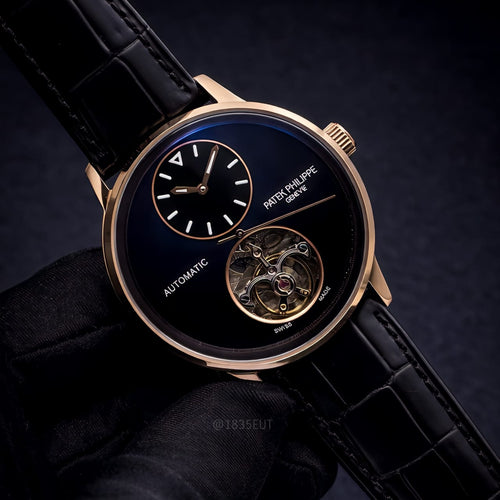 Patek Philippe Complications Regulator Tourbillon (Black Dial / Black Strap)