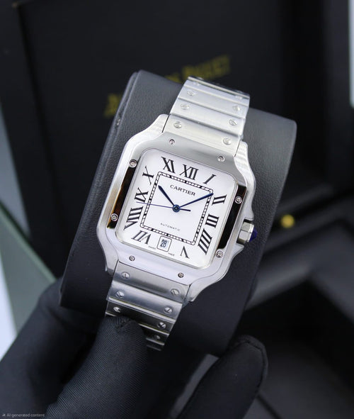 Cartier Santos de Cartier Large Model (White Dial)