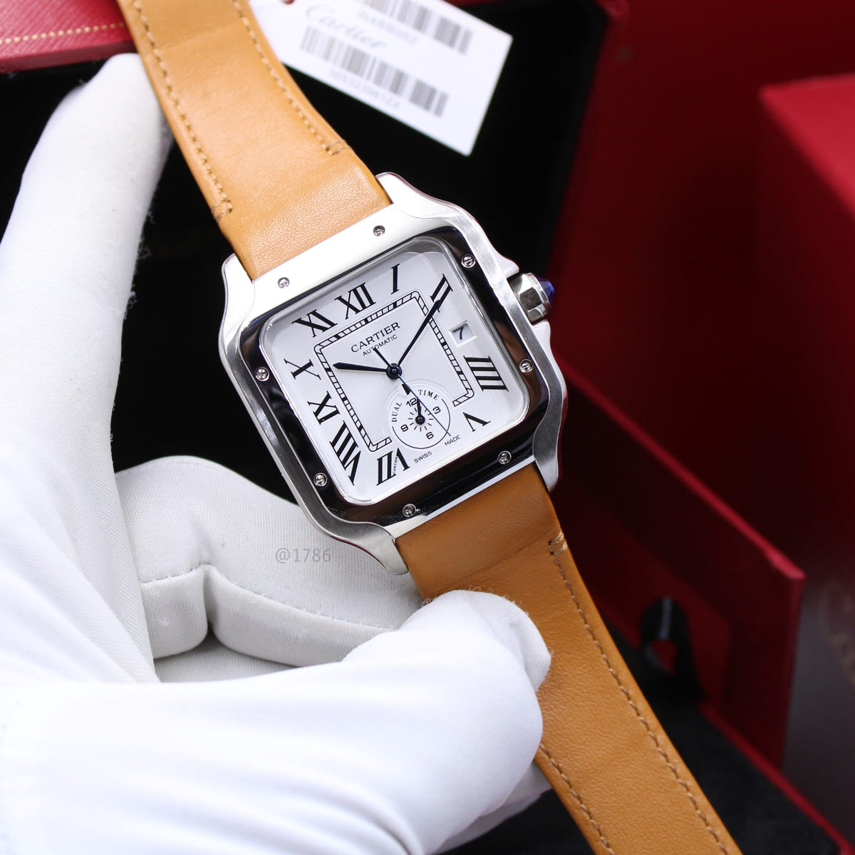 Cartier Santos de Cartier Dual Time (Silver Dial)