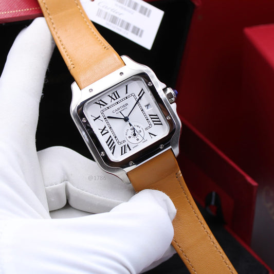 Cartier Santos de Cartier Dual Time (Silver Dial)