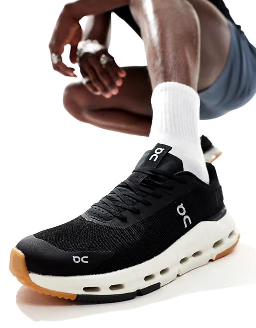 On Running Cloudnova Black &amp; White Sneakers