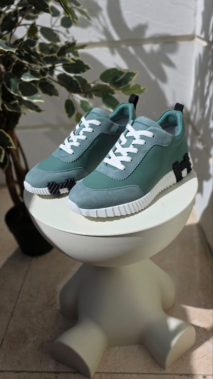 Hermes Green Casual Sneakers