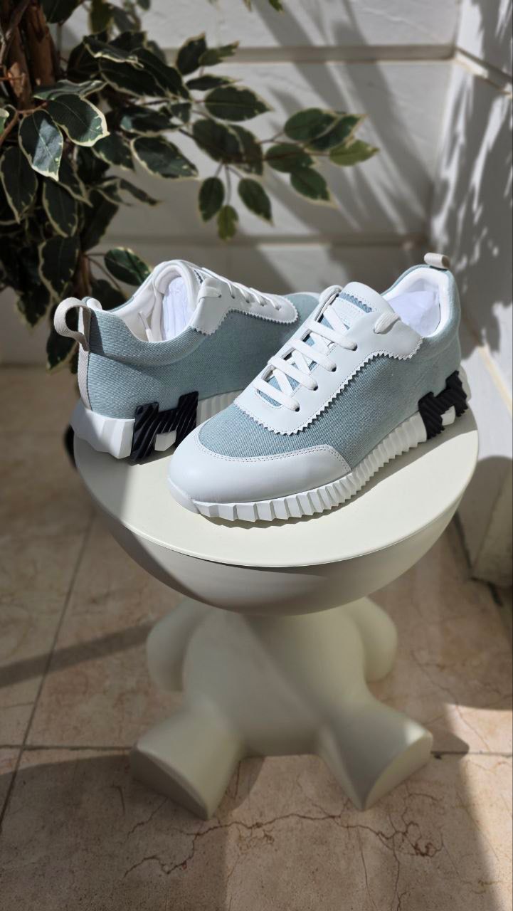 Hermes Light Blue Casual Sneakers
