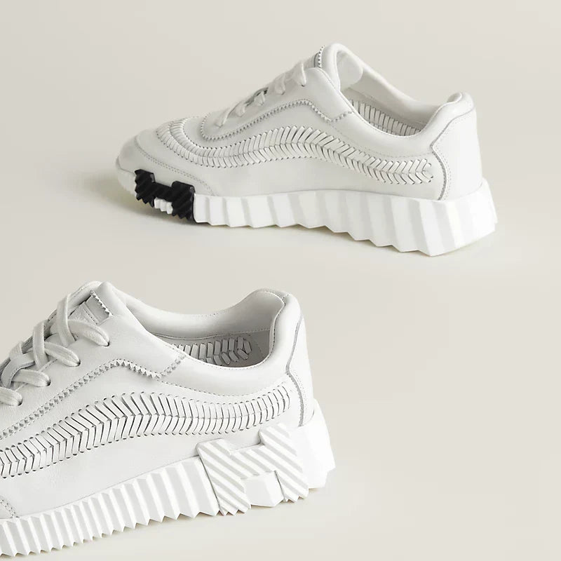 Urban Wave Chunky Sneakers (White)