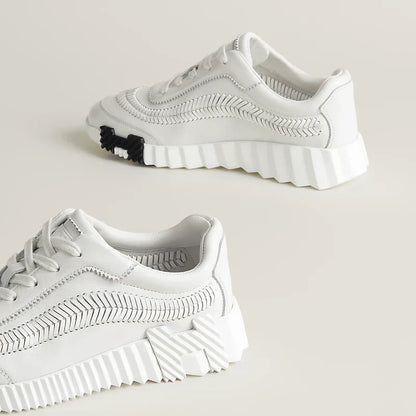 Urban Wave Chunky Sneakers (White)