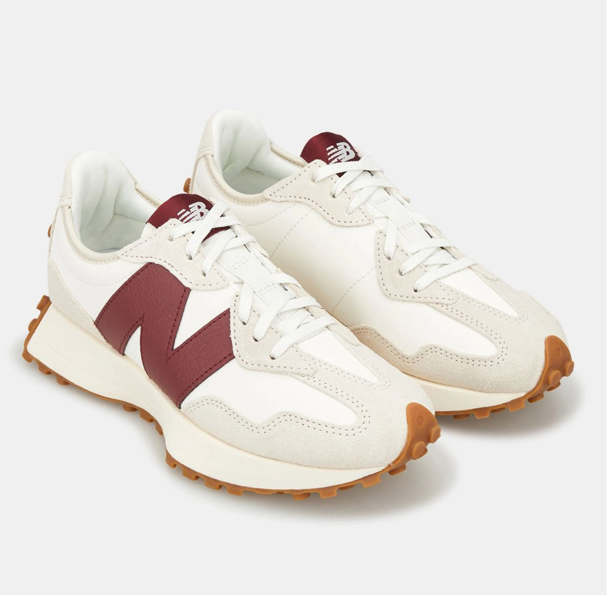 New Balance 327 trainers ‘OFF WHITE/BURGUNDY
