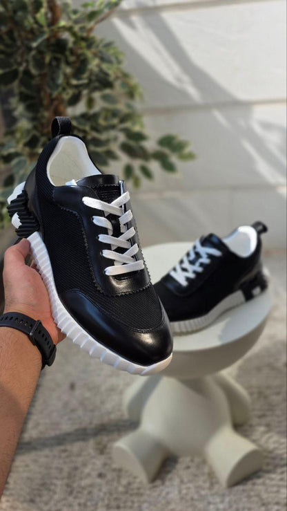Hermès Black Sporty Sneakers