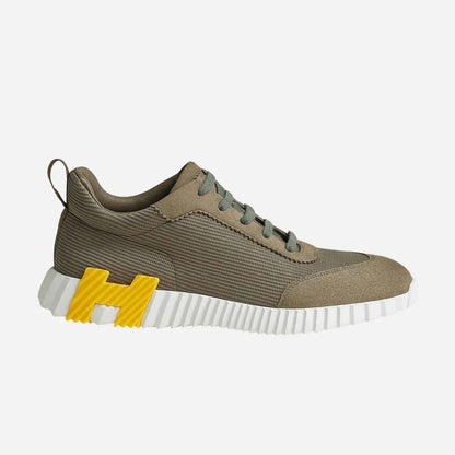 Bouncing Sneaker Technical Mesh Suede Men