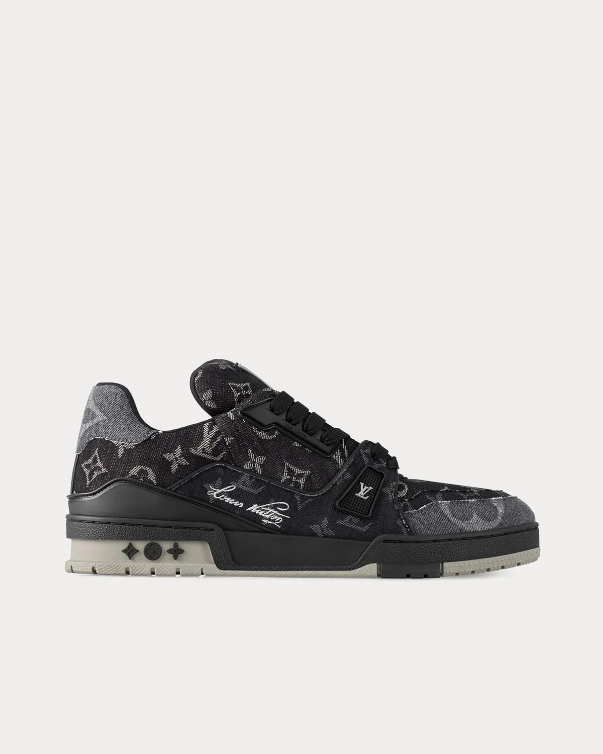 Louis Vuitton – LV Trainer Monogram Denim Black Low Top Sneakers