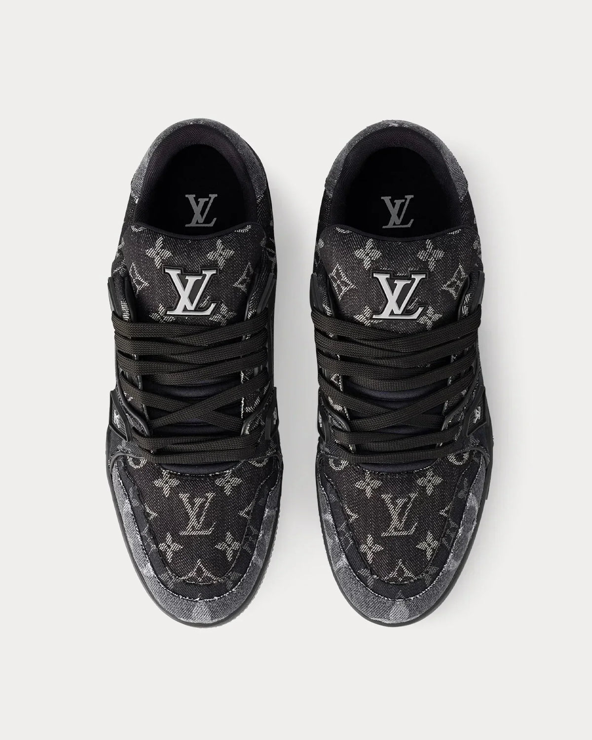 Louis Vuitton – LV Trainer Monogram Denim Black Low Top Sneakers